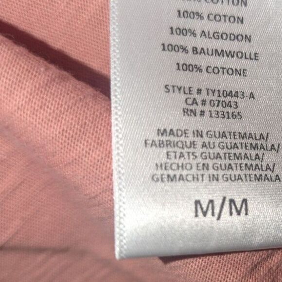 Anthropologie Women's Medium Eric + Ali Top Rose Pink Lace Flutter Sleeve NWT - Picture 5 of 11